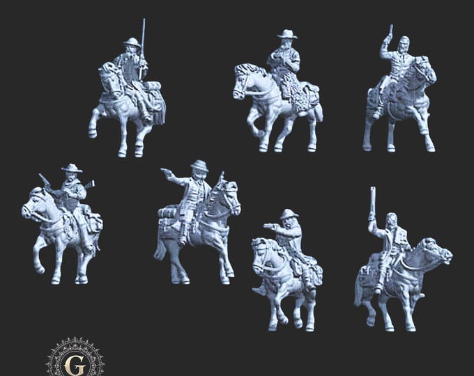 Mounted Bounty Hunters, 28mm/32mm