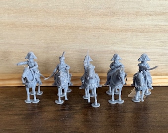 Mounted French High Command: 28mm