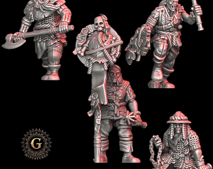 Inquisition Zealots Set 1 ideal Trench Crusade Grimdark 28mm