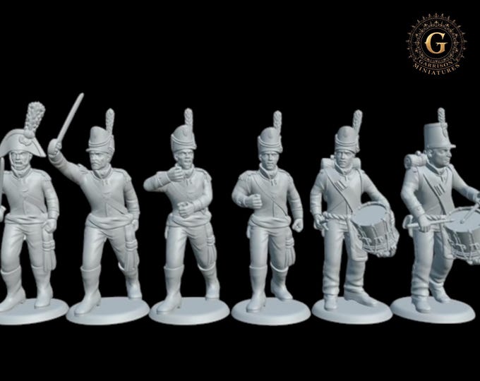 Napoleonic Portuguese Line Infantry Command  28mm 1/56