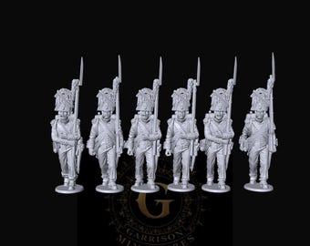 French Grenadiers March Attack X6 28mm