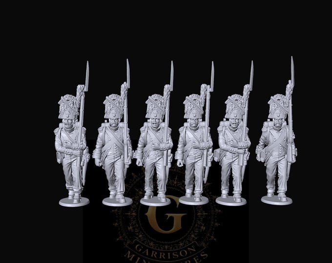 French Grenadiers March Attack X6 28mm