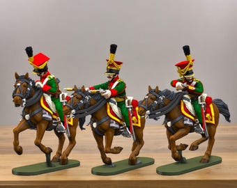 Napoleonic Austrian Uhlans Skirmish Set D - 28mm 1/56