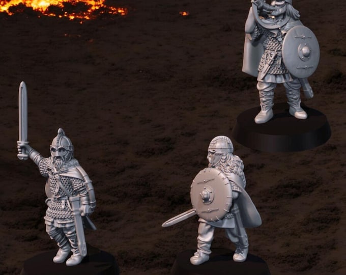 Beowulf, King Hygelac and Hornblower28mm 1/56