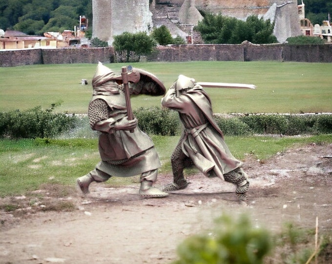 Everard de Barres, Knight Templar vs Almoravid, 28mm 1/56