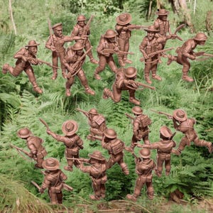 WW2 Gurkhas, ideal Bolt Action 28mm 1/56 Wargames and Collectors Figures by Eskice for Garrison Miniatures