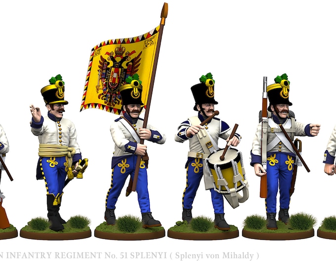 Hungarian Fusiliers Command 28mm 1/56