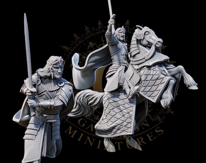 King Elessar Foot & Mounted 28mm 1/56