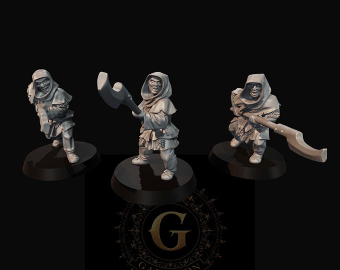 Orc Scout Spearmen X3  28mm