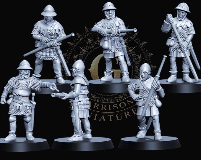 Early Medieval Handgunners, Heavy Armor 28mm 1/56