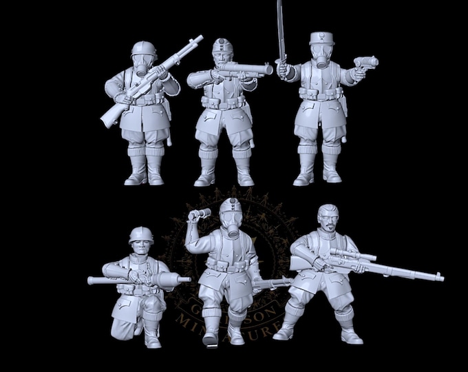 Imperial Landwehr Squad X6 28mm ideal Konflikt 47 Weird War etc