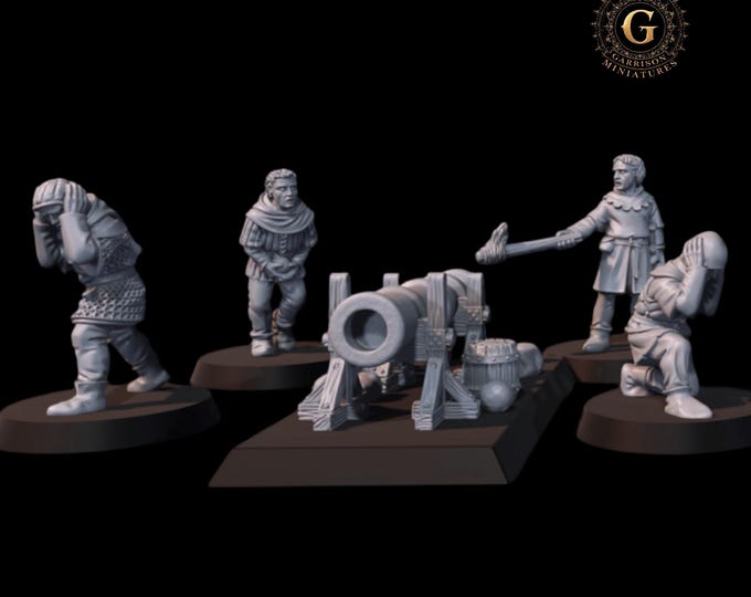 Medieval Artillery Set 1 28mm 1/56