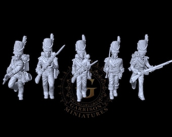 Napoleonic British Infantry Set 2 X5 28mm 1/56