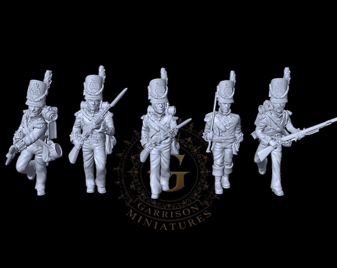 Napoleonic British Infantry Set 2 X5 28mm 1/56