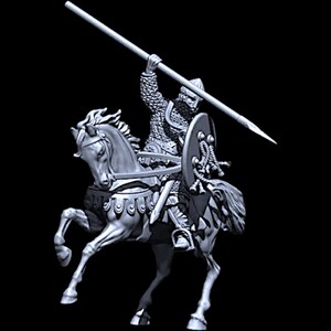 11thC Spanish Caballero Hidalgo Miniature 28mm 1/56 Reconquista Wargames and Collectors Figures by Reconquer Designs for Garrison Miniatures
