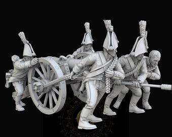 Napoleonic Austrian Artillery Positioning, 28mm 1/56