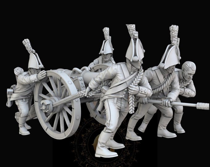 Napoleonic Austrian Artillery Positioning, 28mm 1/56