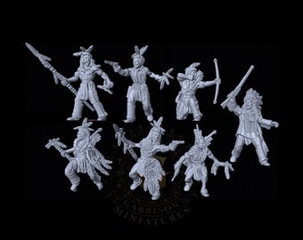 Sioux Warriors on Foot  28mm/32mm