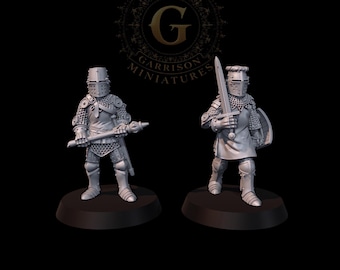 100yr War Knights Great Helms 28mm
