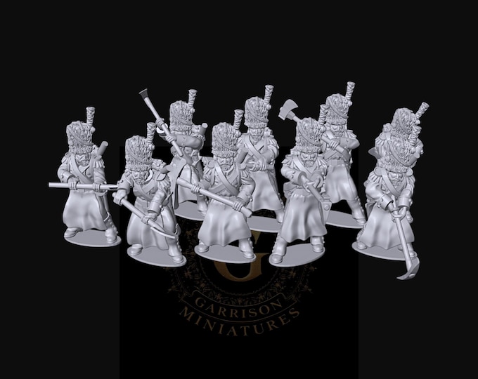 French Sappers X9: 28mm