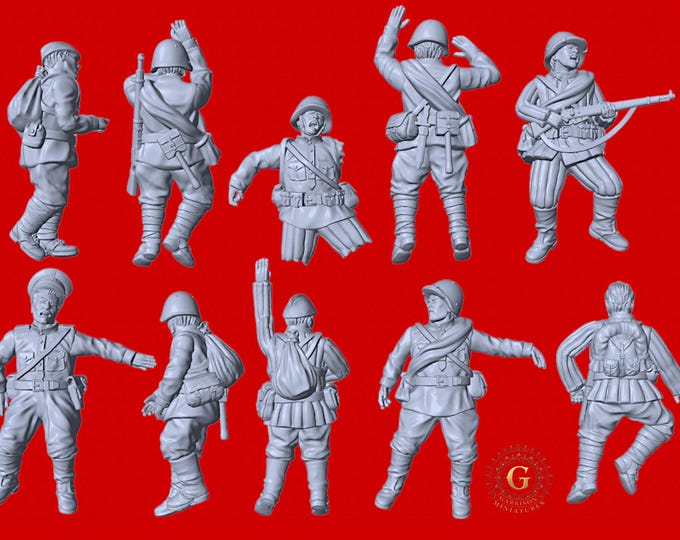 Soviet Red Army Casualties, 28mm 1/56