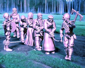 Medieval Captives/Slaves 28mm 1/56 Wargames