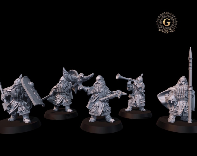Dwarf Commanders 28mm 1/56
