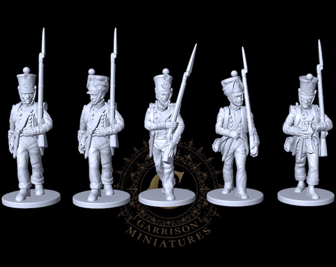 Napoleonic French Infantry X5 28mm 1/56