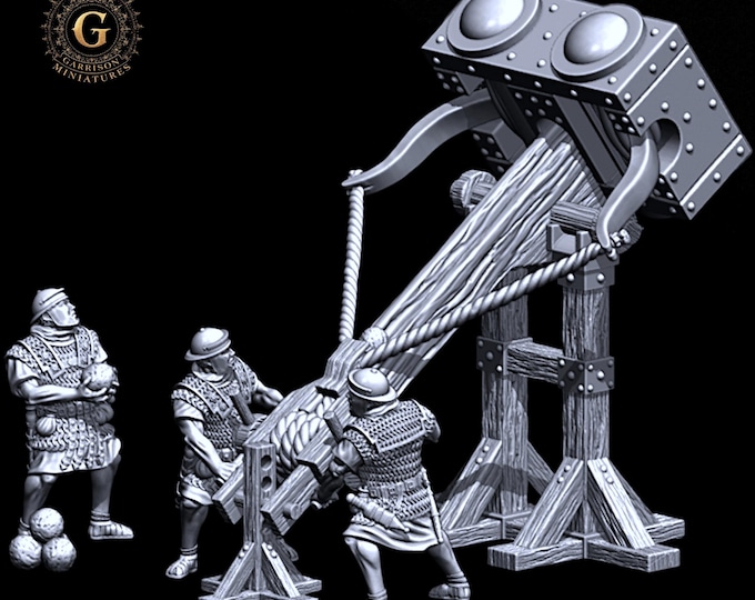 Roman Ballista Artillery and Crew  28mm 1/56