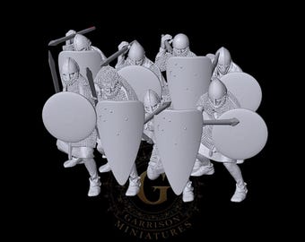 Iberian 12thC Heavy Spearmen X8: 28mm