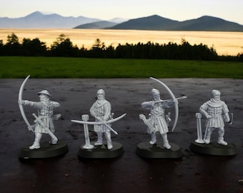 13th/14th Century English Longbowmen 28mm 1/56