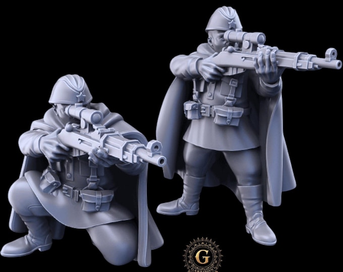 Soviet Snipers, 28mm 1/56