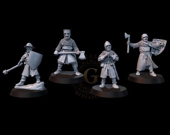 Medieval Warrior Personalities - 28mm 1/56 Wargame and Collectors Miniatures