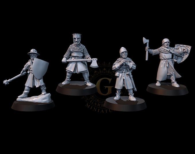 Medieval Warrior Personalities - 28mm 1/56 Wargame and Collectors Miniatures