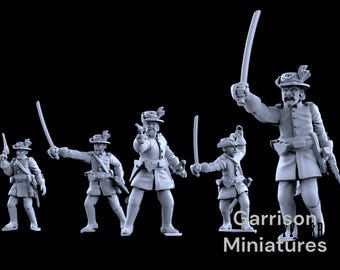 28mm (1/56) Union Officers on Foot: American Civil War