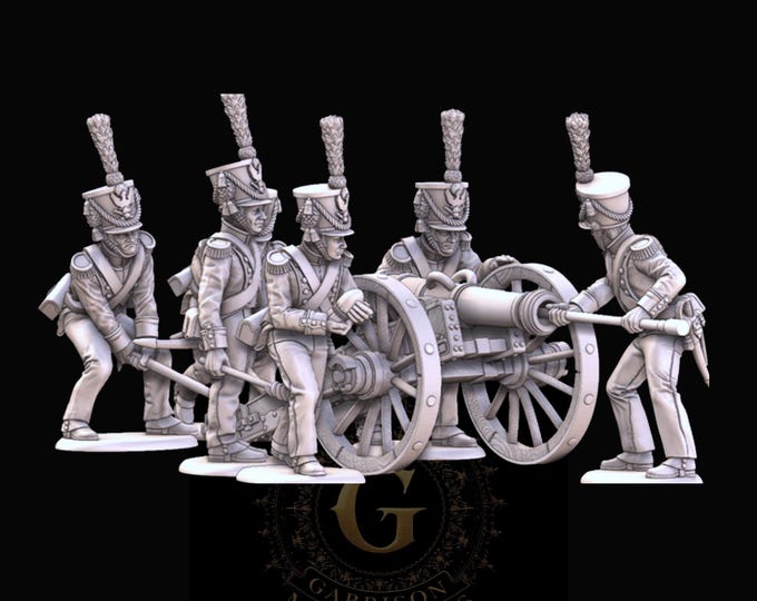 Grand Duchy Warsaw Foot Artillery 1807-14 Loading -  28mm