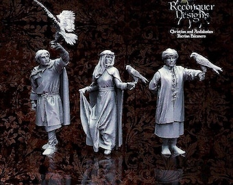 Medieval Falconers Set 28mm 1/56