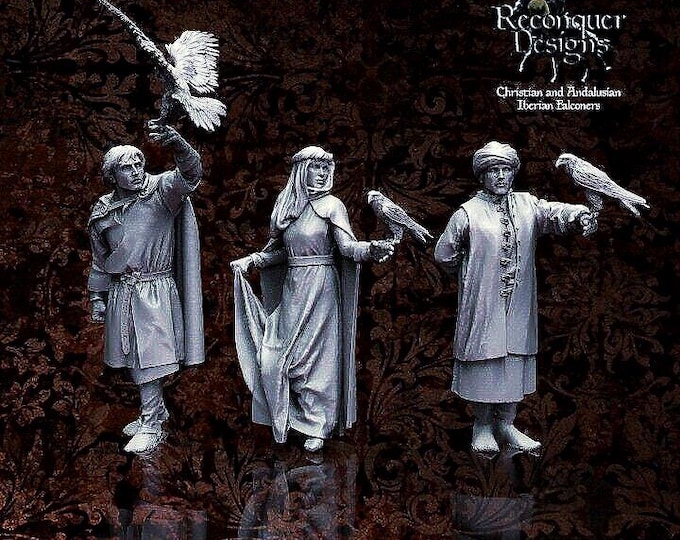 Medieval Falconers Set 28mm 1/56