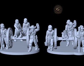 American Civil War Union Artillery, 15mm or 13.5mm Epic Scale