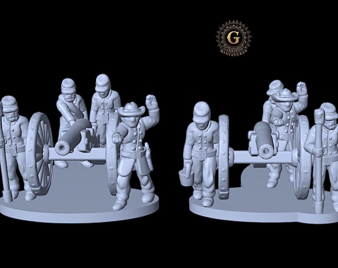 American Civil War Union Artillery, 15mm or 13.5mm Epic Scale