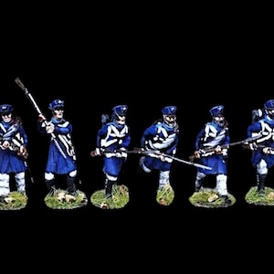 Napoleonic Prussian Landwehr Infantry Charging, Waterloo etc UNPAINTED 28mm 1/56 Wargames and Collectors Figures by Garrison Miniatures