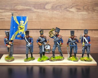 Napoleonic Prussian Infantry Command 28mm 1/56