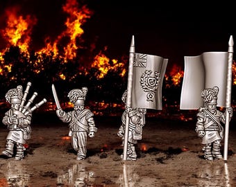 Napoleonic Scots Infantry Command 28mm 1/56