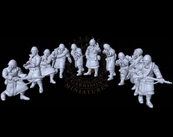 Red Army Infantry Greatcoats,28mm