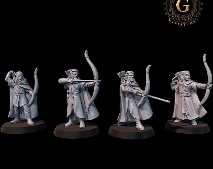 Elven Militia Archers Set 2, 28mm 1/56