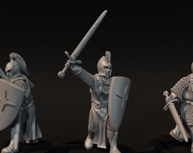 High Elves Sword and Shield 28mm 1/56