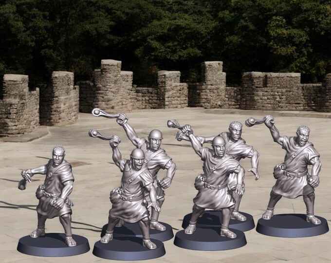 Roman Republic Accensi Slingers  28mm 1/56