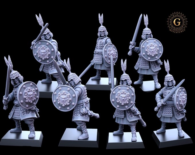 Cathay Jade Warriors Unit Sword & Shield 32mm