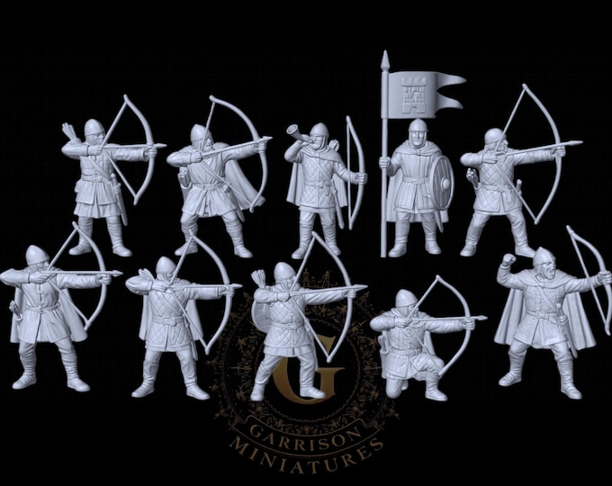 Medieval Archers X10 , 28mm