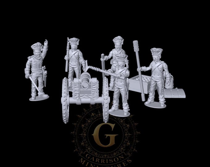 Napoleonic Russian Guard Artillery 1812 28mm